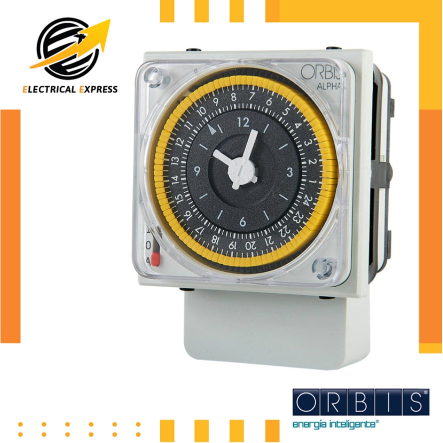 นาฬิกาตั้งเวลาแบบเข็ม-time-switches-timer-switch-ยี่ห้อ-orbis-รุ่น-alpha-s-d-qrs-qrd