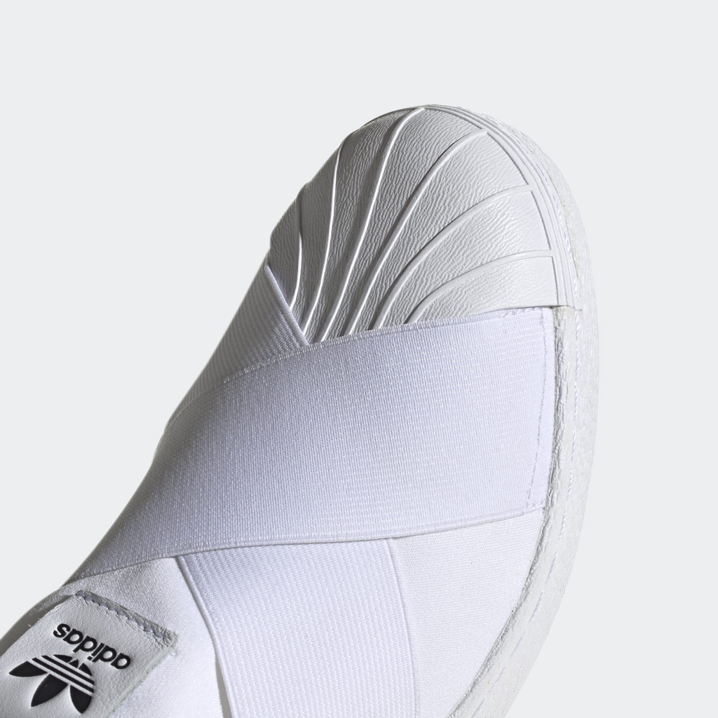 adidas-superstar-slip-on-white-black-แท้-100