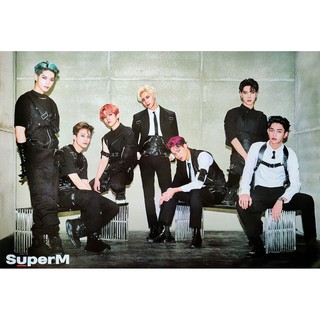 โปสเตอร์ รูปถ่าย บอยแบนด์ เกาหลี SuperM 슈퍼엠 POSTER 24"x35" นิ้ว Korea Boy Band K-pop ซูเปอร์เอ็ม V2