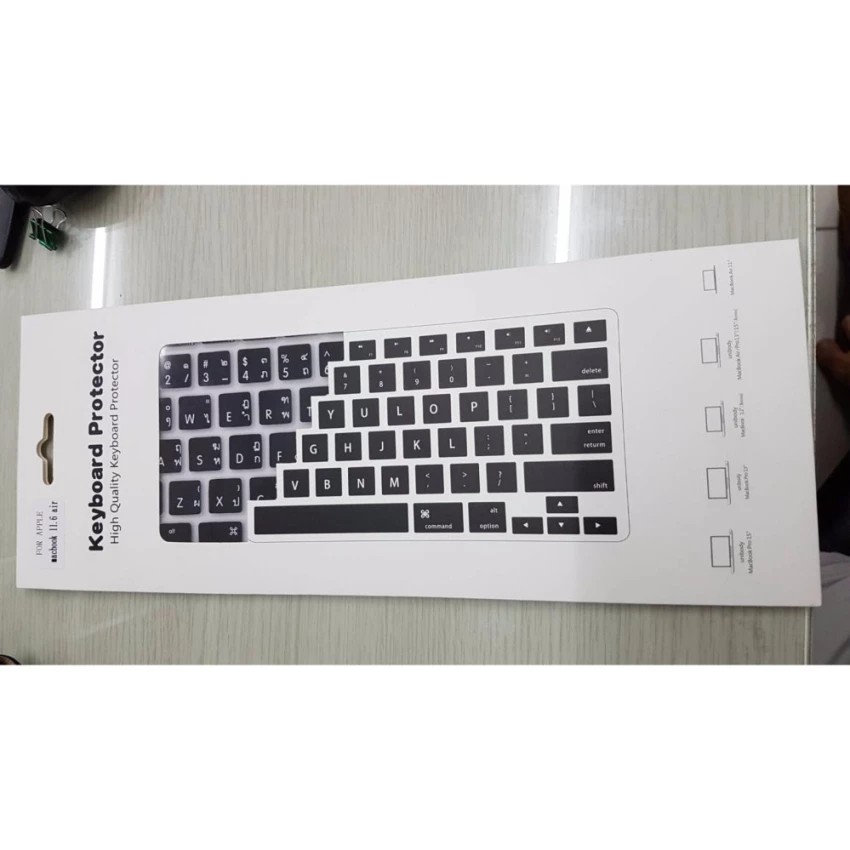 ซิลิโคนกันน้ำ-กันฝุ่น-keyboard-protector-for-apple-macbook-11-6-13-inch