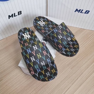 รองเท้าแตะ mlb monogram black