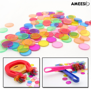 Ame√ Magnetic Rod Metal-Ring Bingo Chips Kids Science Experiment Educational Toys Educational Toys