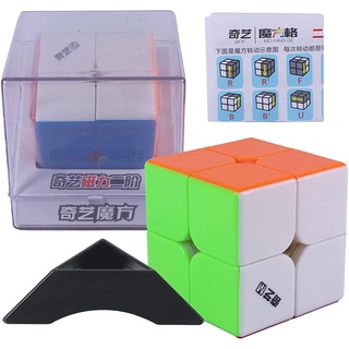Qiyi MS 2x2 รูบิคแม่เหล็กปริศนา WCA Speedcube 2x2x2 พร้อมอุปกรณ์เสริม