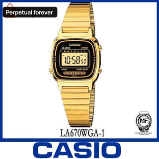 Casio Standard นาฬิกาข้อมือผู้หญิง สายสเตนเลส รุ่น LA670WGA-1 สินค้าขายดี ของแท้ 100% ประกันศูนย์ CASIO 1 ปีเต็ม