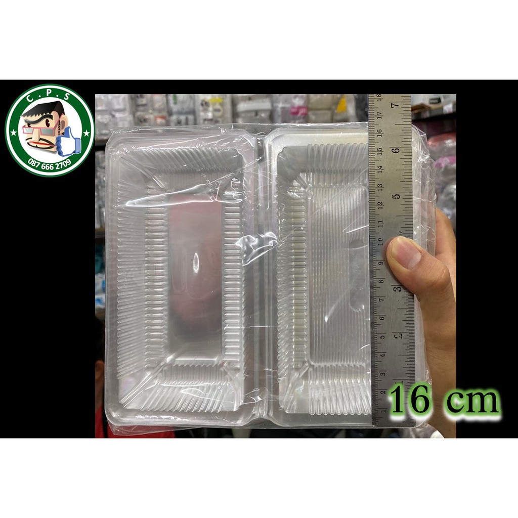 กล่องขนม-กล่องใส-กล่องพลาสติกเบอร์45-100ชิ้น