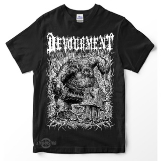 ผ้าฝ้ายคอกลมเสื้อยืด พิมพ์ลาย Devourment CRUSH WITH ITY พรีเมี่ยม สําหรับผู้ชายfrom S-4XL