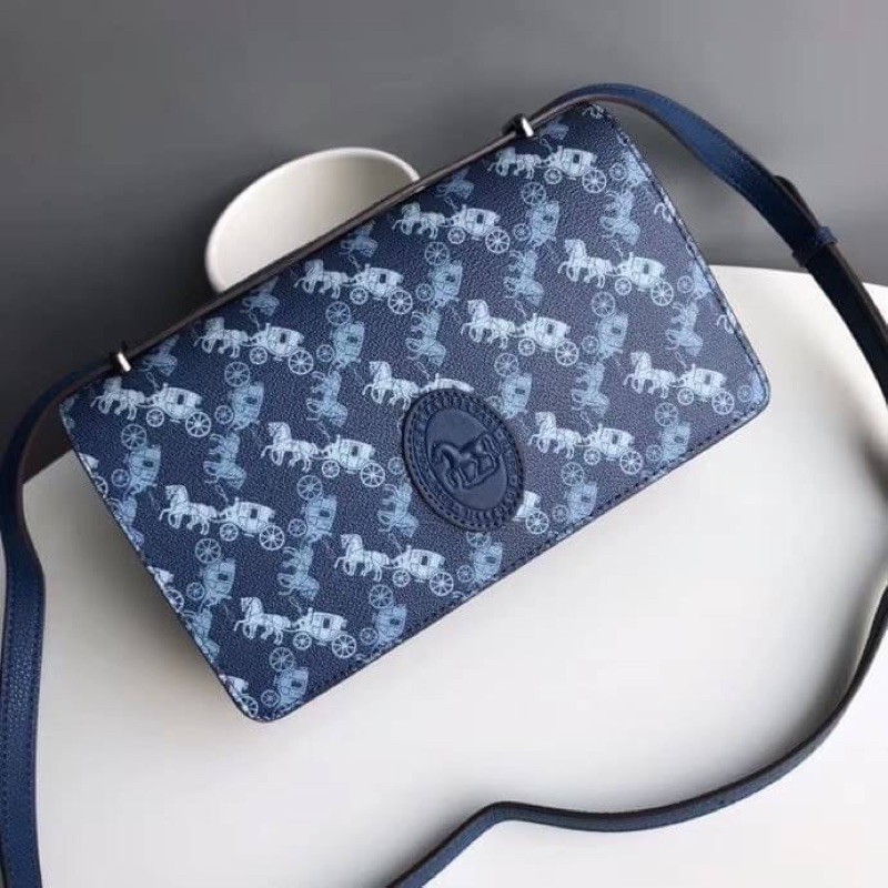COACH CAMILLE CROSSBODY WITH HORSE AND CARRIAGE PRINT AND ARCHIVE