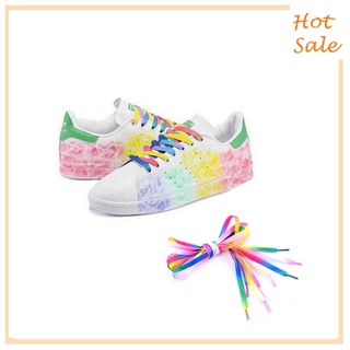 ภาพหน้าปกสินค้าShoelaces / เชือกผูกรองเท้าผ้าใบรองเท้ากีฬาสีรุ้ง Rainbow Flat Canvas Athletic Shoelace Sport Sneaker Shoelaces ที่เกี่ยวข้อง