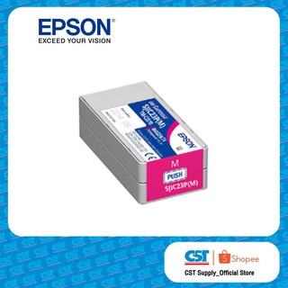 EPSON Ink Cartridges Magenta ตลับหมึก สีม่วง SJIC23P(M) สำหรับเครื่องพิมพ์ EPSON TM-C3510  (ราคา/ตลับ)