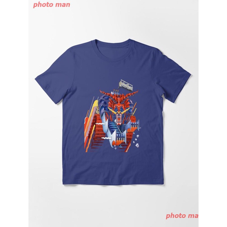 photo-man-judas-priest-new-designs-essential-t-shirt-judas-priest-เสื้อยืด-จูดาสพรีสต์-tee-women