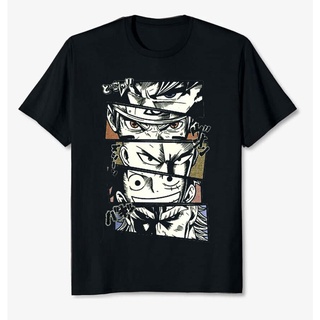 ราคาต่ำสุด!! เสื้อยืดผ้าฝ้าย พิมพ์ลายอนิเมะ Legends Luffy Naruto All Might One Punch สําหรับผู้ชาย PTY65RE663735S-3