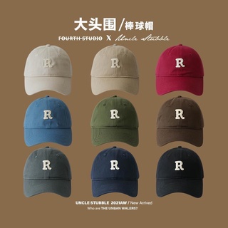 หมวกเบสบอล แบบนิ่ม ปักลายตัวอักษร แฟชั่นสไตล์เกาหลี 2022R