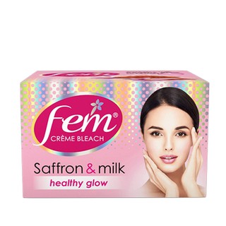 Fem Fairness Naturals Saffron Skin Bleach 64g  ครีมย้อมหนวด ย้อมคิ้ว