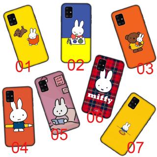 เคสนิ่ม ลายกระต่าย Miffy สีดํา สําหรับ iPhone 5S 6S 8 6 7 5 XR Plus SE