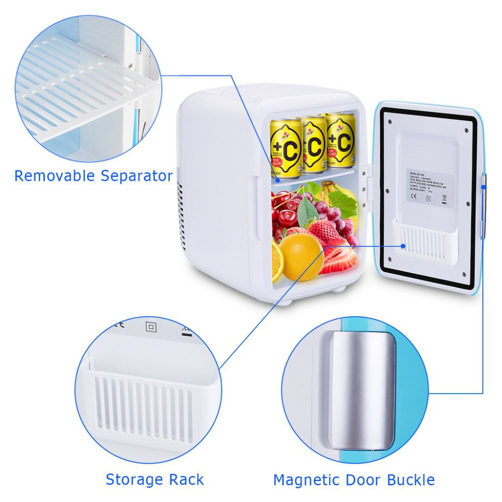 พร้อมส่ง-ตู้เย็นมินิ-ตู้เย็นเล็ก-ตู้เย็นพกพา-mini-refrigerator-4l-พกพาสะดวก-ใช้ได้ทั้งรถยนต์และไฟบ้าน-ขนาด-4-ลิตร