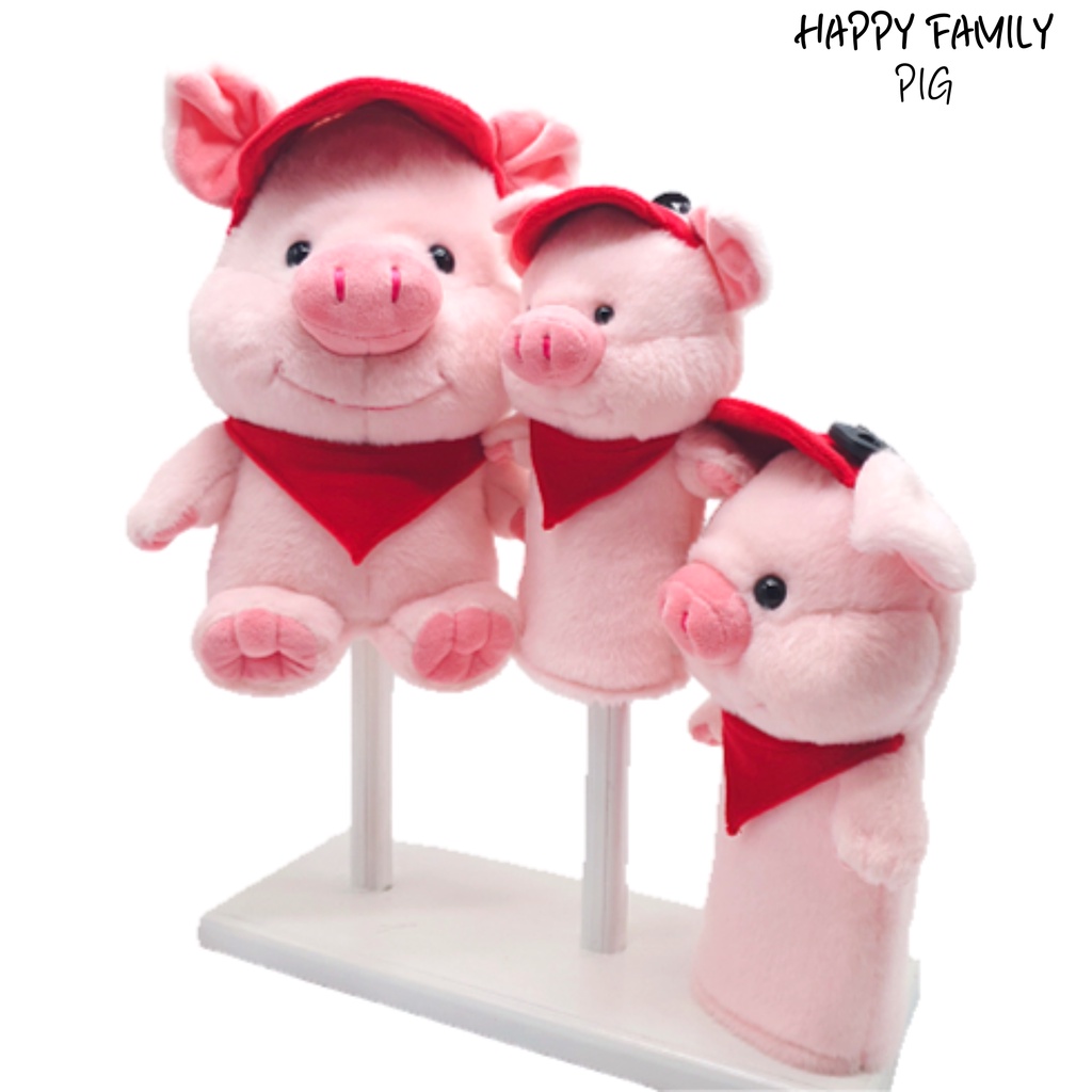 wico-amp-golf-golf-club-cover-happy-family-pig-driver-wood-hybird-ครอบครัวสุขสันต์-ฟาร์ม-สัตว์-หมู-กอล์ฟคลับ-cover