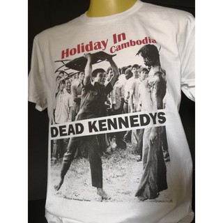 สินค้า เสื้อวงนำเข้า Dead Kennedys Holiday In Cambodia Punk Rock Hardcore Retro Style Vintage Gildan T-Shirt