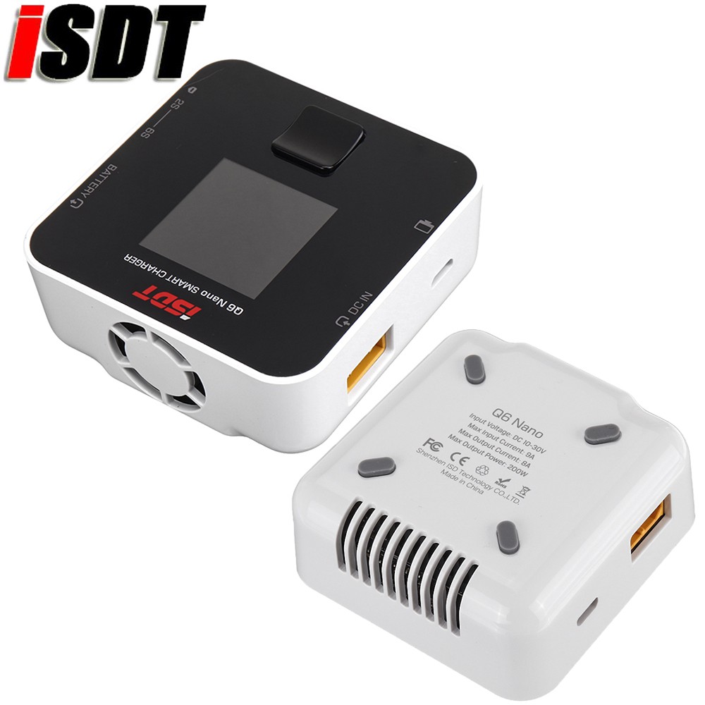 Caricabatterie Intelligente ISDT Q6 Nano 200W 8A 2-6S – Bilanciato Per Droni E Modellismo