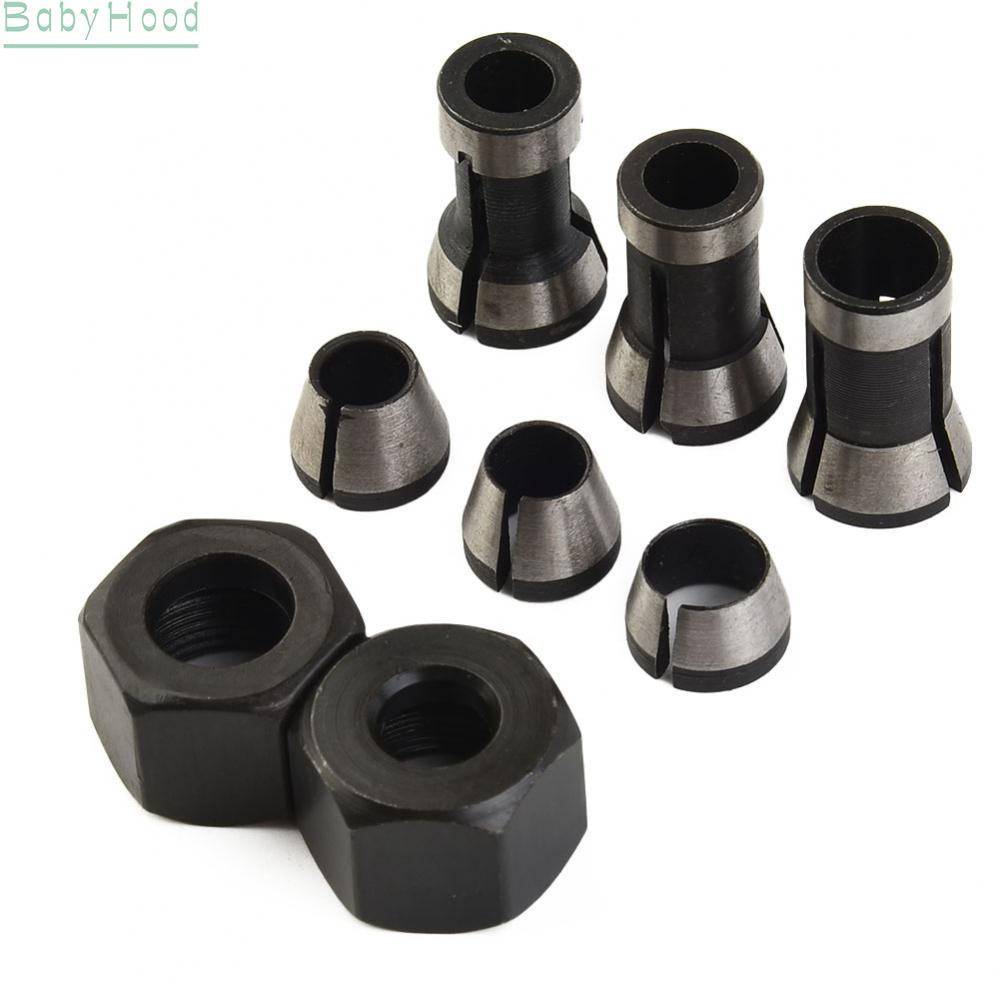 【Big Discounts】Collet Carbon Steel Clamping Nuts Router Bit Collet 6/6
