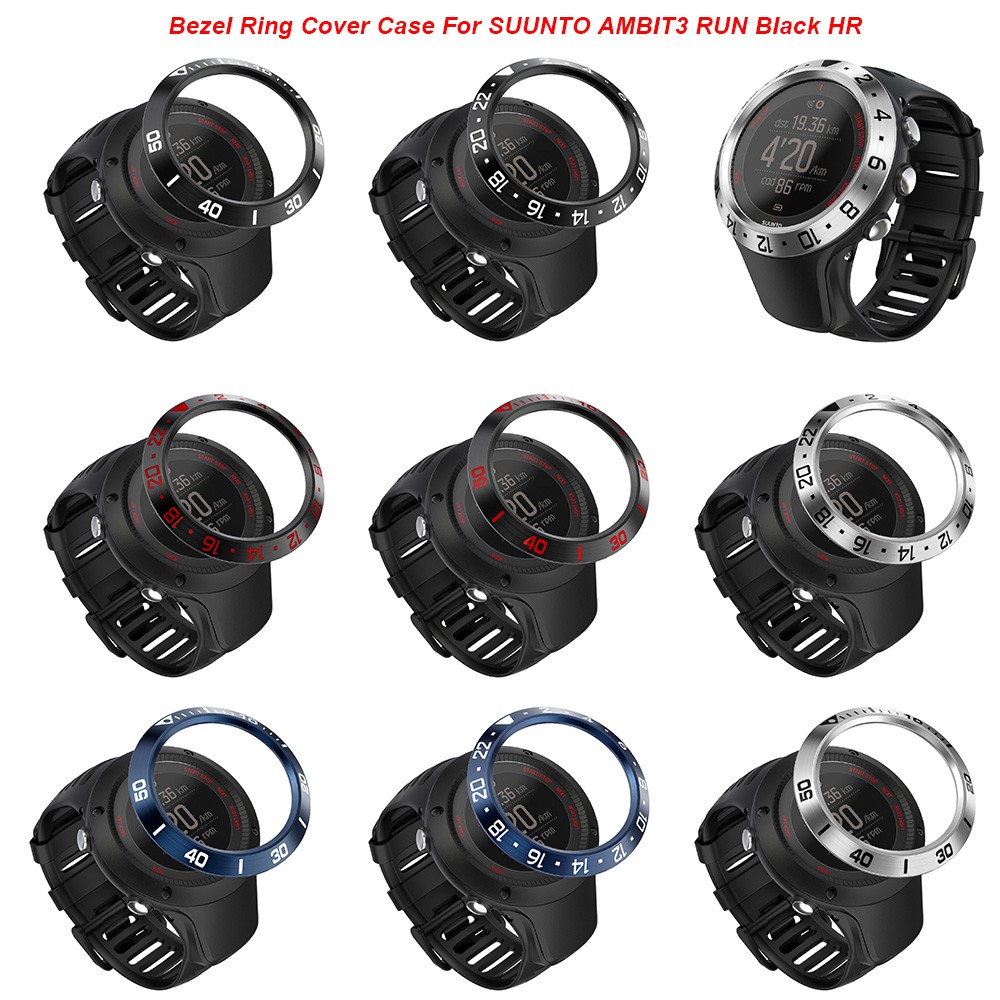 suunto ambit 3 run black hr bezel