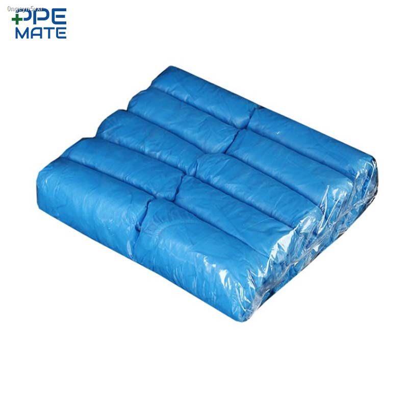 ppemate-cpe-shoe-cover-ถุงคลุมเท้าพลาสติก-กันฝุ่น-กันน้ำ-50-คู่