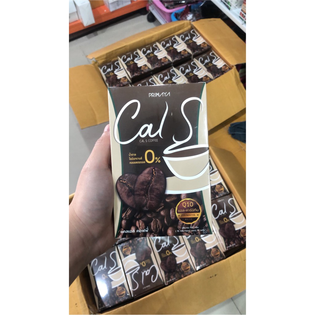 พร้อมส่ง-กาแฟแคลเอส-cal-s-coffee-by-primaya-คุมหิว-อิ่มนาน-ซองละ-25-cals-1-กล่อง-10-ซอง