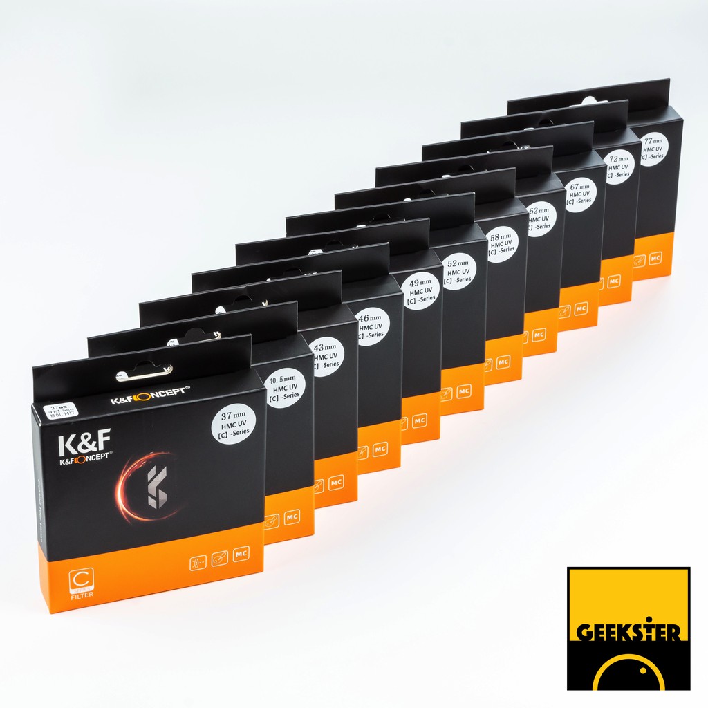 ฟิลเตอร์ K&F MC UV แก้ว Japan 37 / 40.5 / 43 / 46 / 49 / 52 55 58 62 67 ...