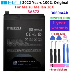 Meizu 100% Original 3060mAh BA872 Battery For Meizu Meilan 16X Phone Latest Production High Quality Batteries Bateria+00