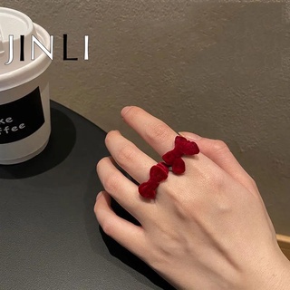 ภาพหน้าปกสินค้าJinli แหวนแฟชั่น ประดับโบว์ สําหรับผู้หญิง
 ที่เกี่ยวข้อง