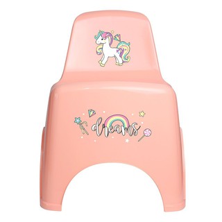 โต๊ะ เก้าอี้ เก้าอี้ SPRING UNICORN สีส้ม เฟอร์นิเจอร์นอกบ้าน สวน อุปกรณ์ตกแต่ง PLASTIC CHAIR SPRING UNICORN ORANGE