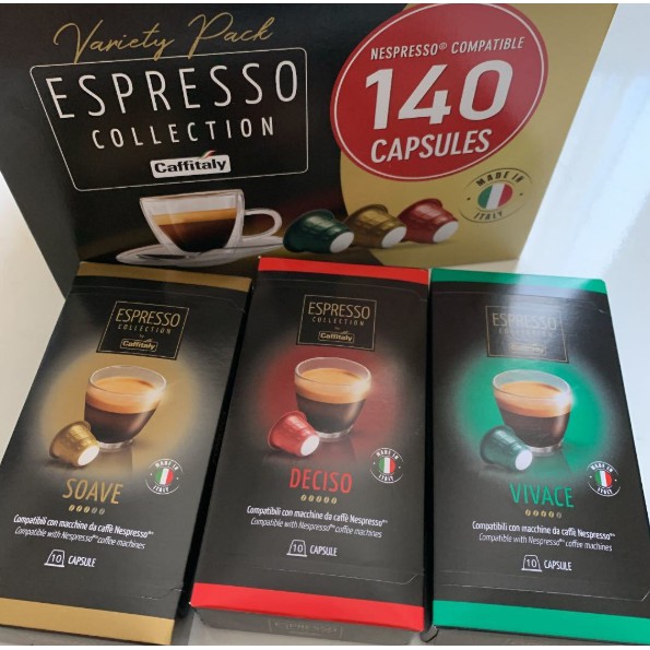 Caffitaly Coffee Nespresso Compattible Capsules แคปซูลสำหรับเครื่อง Nespresso Shopee Thailand