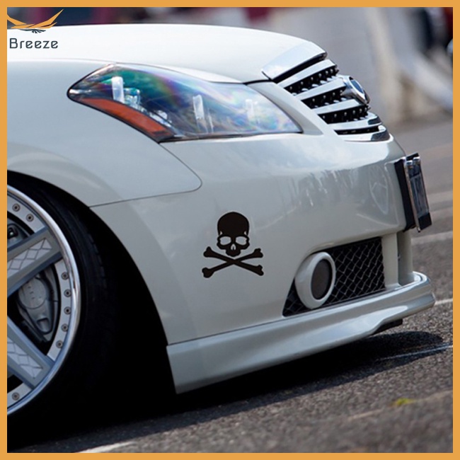 breeze Car Sticker Ghost Rider Funny Reflective Sticker Skull ...