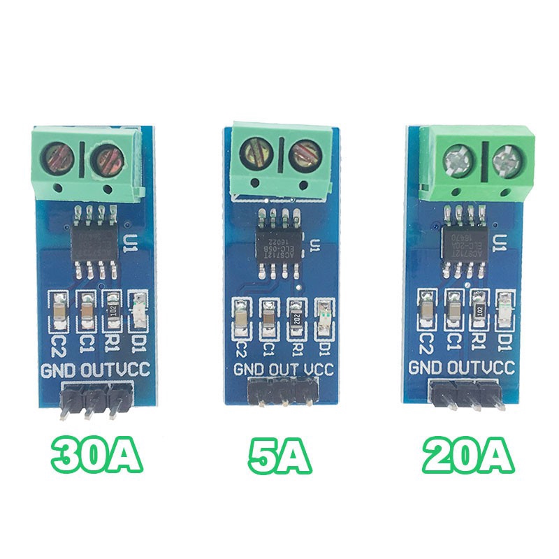 5A 20A 30A Hall Current Sensor Module รุ่น ACS712 สำหรับ Arduino AC DC ...