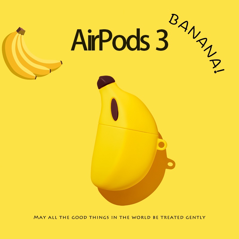 กล้วยรูปร่าง-compatible-airpods3-สำหรับ-compatible-airpods-3rd-2021-ใหม่-compatible-airpods3-หูฟังสำหรับ-compatible-airpodspro-กรณี-compatible-airpods2gen-กรณี