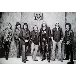 โปสเตอร์ รูปถ่าย วง ดนตรี ร็อก ลินเนิร์ด สกินเนิร์ด Lynyrd Skynyrd POSTER 24”x35” Inch American Southern Blues Hard Rock