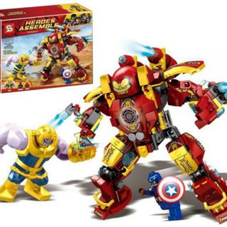 firstbuy_ ตัวต่อเลโก้จีน SY 1108 ชุด Infinity War Hulkbuster Vs Thanos จำนวน 371 ชิ้น