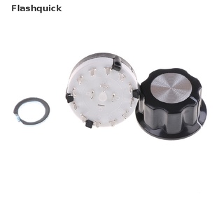 [Flashquick] RS26 Rotary Channel Selector Switch 1 Pole Position 12 Selectable with Knob Hot Sell