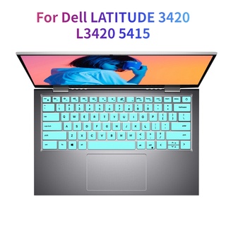 แผ่นซิลิโคนครอบแป้นพิมพ์แล็ปท็อป สําหรับ Dell LATITUDE 3420 L3420 5415 14pro 5418 5410 Vostro 5310 14 นิ้ว