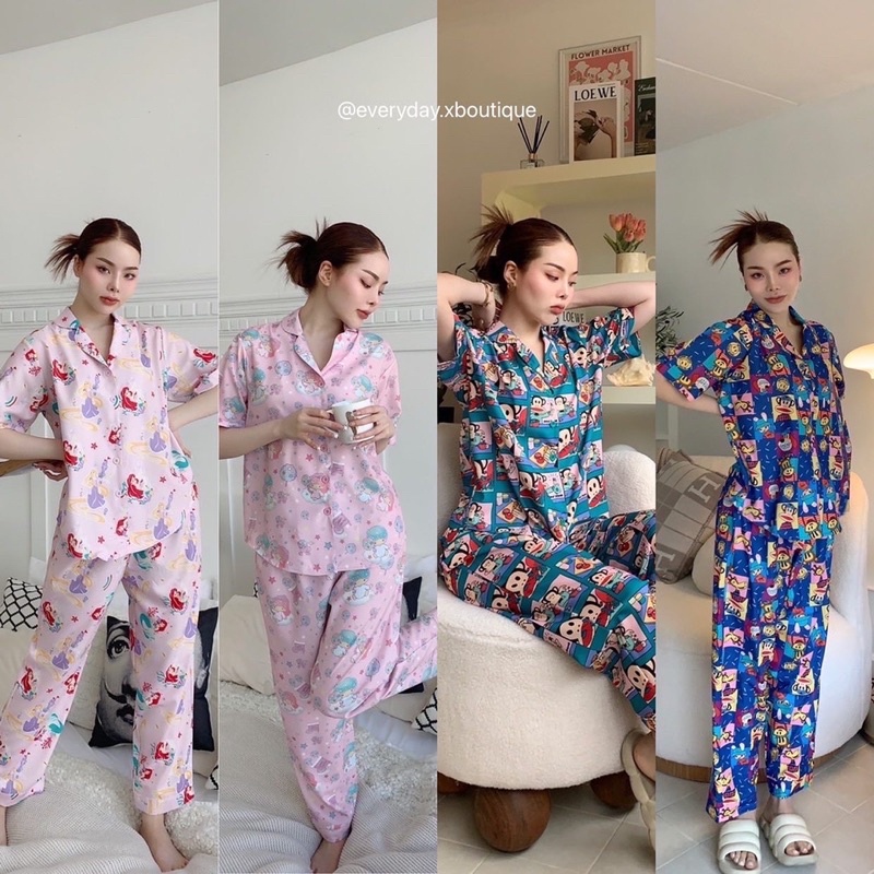 sleepwear-390ฟรีส่ง-ชุดนอน-มาเพิ่มจัดเต็ม-ต้อนรับ-summer-กันหน่อยคะ-ลูกค้าถามหากันมาเยอะมาก