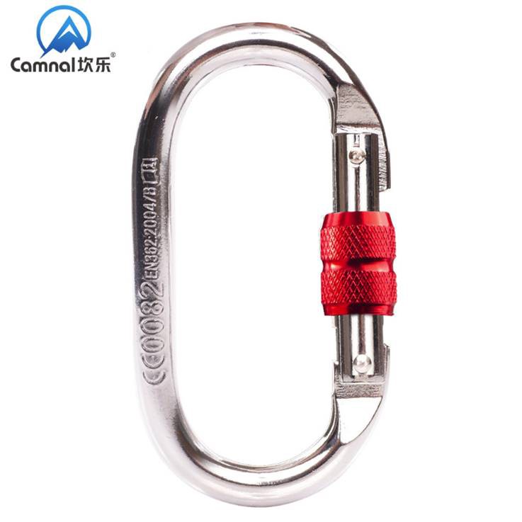 ภาพหน้าปกสินค้าCAMNAL ห่วงนิรภัยสำหรับไต่เขา ปีนเขา Carabiner 25KN แบบ O type จากร้าน codylight บน Shopee