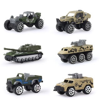 1 ชุด 1:64 มินิ Diecast ของเล่นรถสไลด์โลหะอัลลอยด์รถถังทหารเด็กรถบรรทุกของเล่นสําหรับเด็กผู้ชายของขวัญวันเกิด