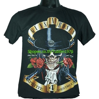 Tee   เสื้อวง Guns N Roses เสื้อวงดนตรีร็อค เดธเมทัล เสื้อวินเทจ กันส์แอนด์โรสเซส GUN829