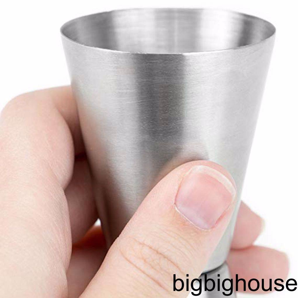 Stainless Steel 25/ 50 Ml Jigger Dual Spirit Measure Cup Measuring