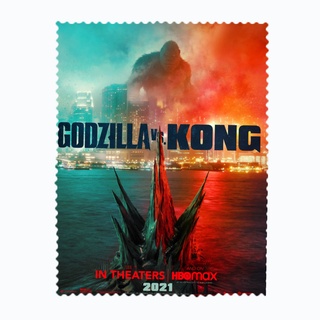 สั่งทำ ผ้าเช็ดแว่นตา ผ้าเช็ดแว่น ผ้าเช็ดเลนส์ ผ้าเช็ดจอ ภาพยนตร์ หนัง Godzilla vs King Kong ก็อดซิลล่า ปะทะ คอง