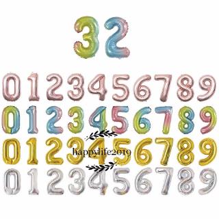 ลูกโป่งฟอยล์ สีโรสโกลด์ ตัวเลข 0-9 ขนาด 32 นิ้ว สําหรับตกแต่งคริสต์มาส 1 ชิ้น