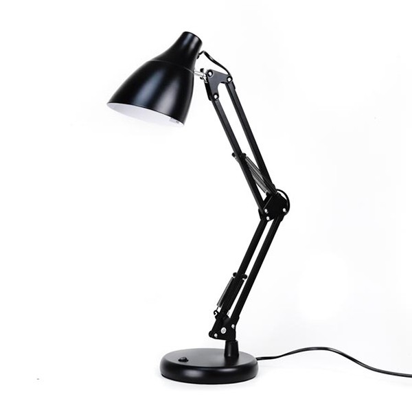 โคมไฟตั้งโต๊ะ-ปรับระดับได้รอบทิศทาง-สีดำ-รุ่น-table-reading-lamp-adjustable-with-super-long-arm-e27-max-60w