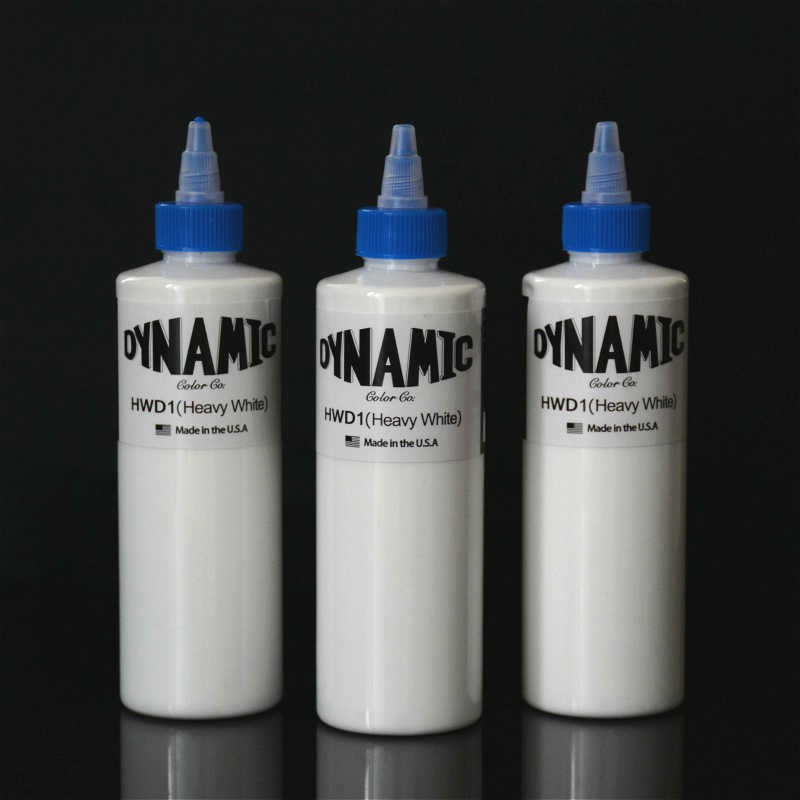 dynamic-hwd1-tattoo-ink-white-color-หมึกสักไดนามิค-หมึกสักลาย-สีสัก-สีขาวหนัก-อเมริกาแท้-ขนาด-8-ออนซ์