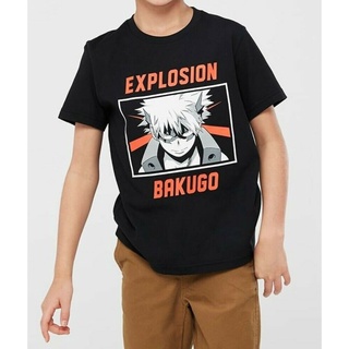 Uniqlo เสื้อยืด พิมพ์ลาย My Hero Academia Bakugou Gr