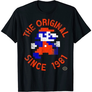 เสื้อยืด พิมพ์ลายกราฟฟิค Super Mario 8-Bit Original Since 81