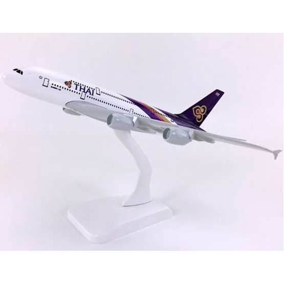 โมเดลเครื่องบิน-พร้อมส่งจากไทย-การบินไทย-thai-airways-a380-ขนาด-20-cm-มีขาตั้งโชว์-ของขวัญ-ของสะสม